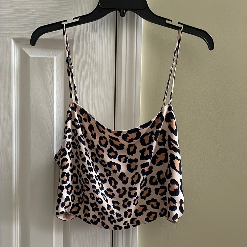 Victoria's Secret Brown and Black Camisole Crop Top